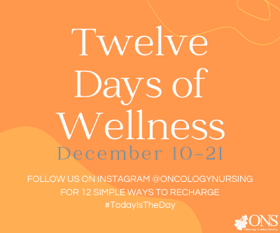 12 days of wellness from ONS